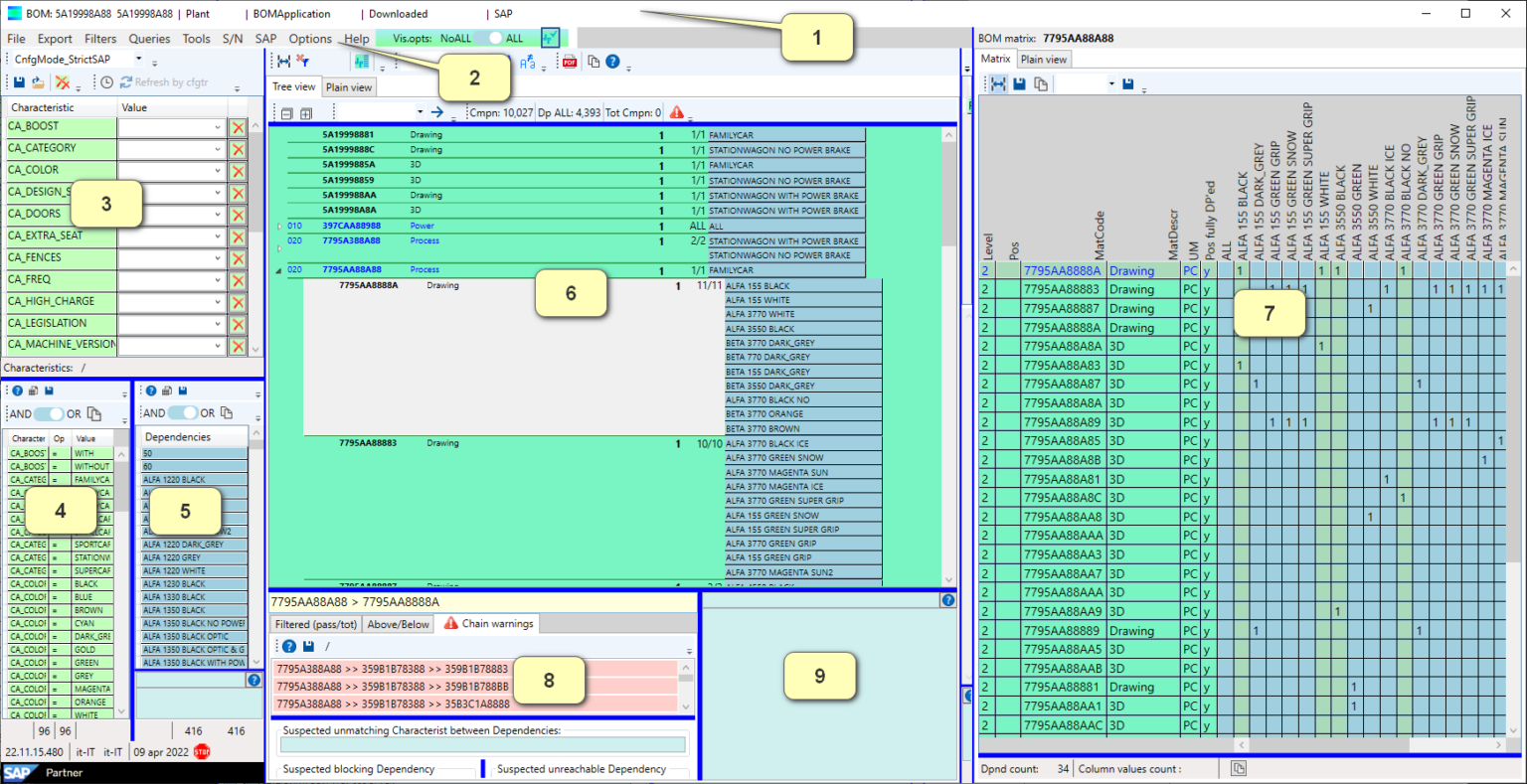 BOM Analyzer Interface Introduction Visual For SAP BOM Analyzer Interface Introduction Visual For SAP